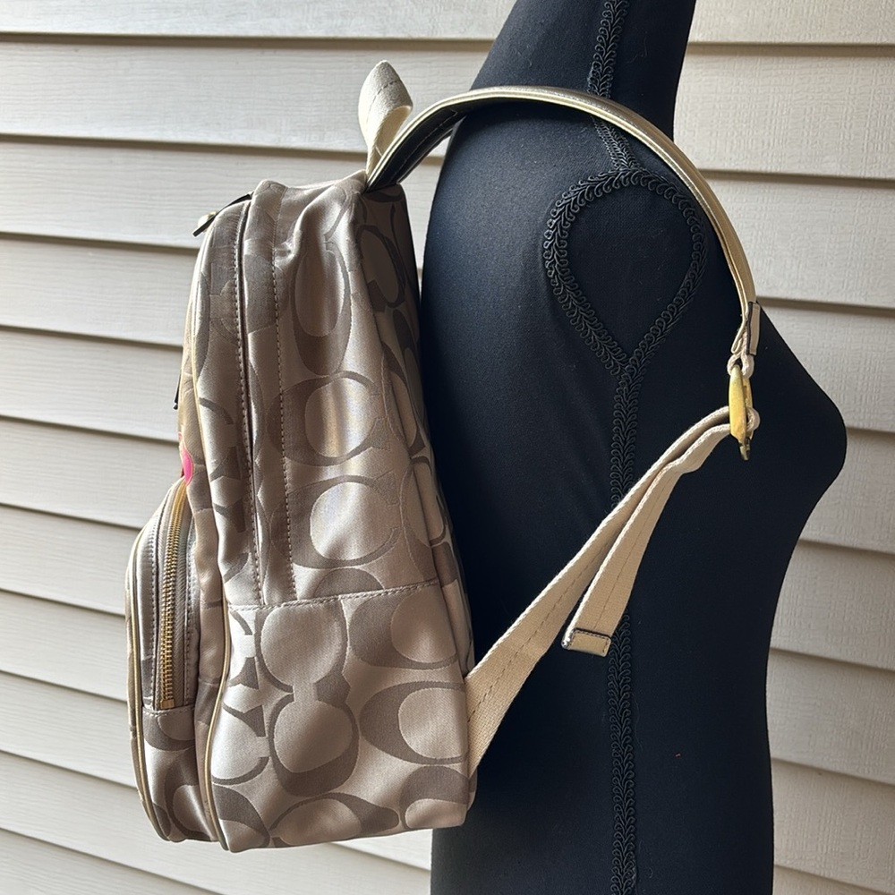 Coach Multicolor Backpack With Bow - image 5